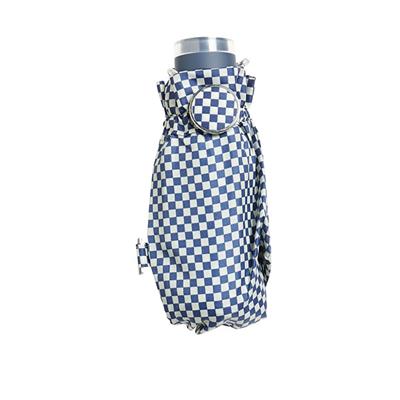 Micro parapluie femme Vogue - Résistant au vent - Damier bleu