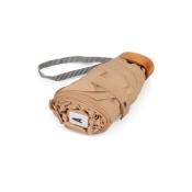 Parapluie léger et compact Anatole - Beige - Camille - Poignée bois