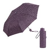 Mini parapluie pliant pour femmes - UVP 50+ Protection - Ultra-léger et compact - Imprimé style léopard - Violet