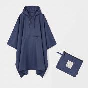Poncho imperméable pliable pour homme et femme - Multi-usage et imperméable - Bleu