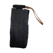Mini parapluie pliant homme - Jean-Paul Gaultier - Noir imprimé “rayures chemises"