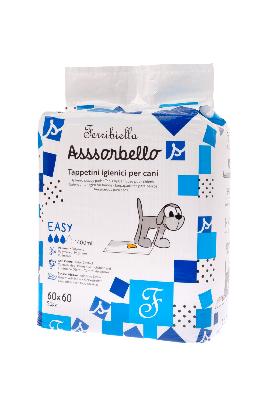 Ferribiella – Alèses Easy pour Chiens et Chiots – Protection Hygiénique et Absorption Élevée – 6 x 50 Pièces – 60 x 60 cm