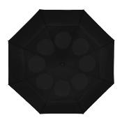 Parapluie pliant automatique et écologique - Grande protection de 100 cm de diamètre - Résistant au vent - Noir