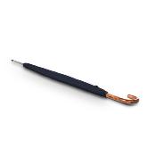 Parapluie long Homme KNIRPS - Ouverture automatique - Poignée en bois - Noir à lignes
