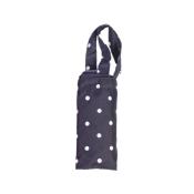 Mini parapluie pour femme - Parapluie léger et compact - Bleu à pois blancs - Pochette en sac