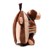 Sac à dos réversible singe pour enfant - Bretelles réglables et souples - Taille unique