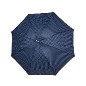 Parapluie long pour femme - Ouverture automatique - Protection Extra Large 112 cm - Bordure réfléchissante - Motif à carreaux bleus
