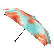 Mini Parapluie pliant por femme - Avec protection anti-UV - Ultra-léger 100g - Résistant au vent - Aurore céleste